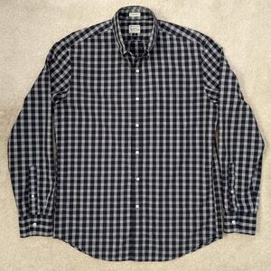J.Crew blue white plaid shirt